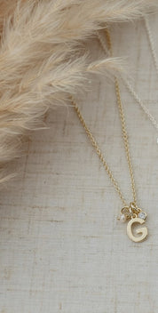 LETTER "G"  INSIGNIA NECKLACE in GOLD by GLEE