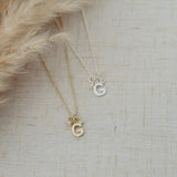 LETTER "G"  INSIGNIA NECKLACE in GOLD by GLEE