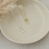 LETTER "L"  INSIGNIA NECKLACE in GOLD by GLEE