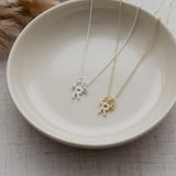 LETTER "R"  INSIGNIA NECKLACE in GOLD by GLEE