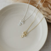 LETTER "S"  INSIGNIA NECKLACE in GOLD by GLEE