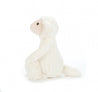 side view of soft white lamb stuffed plush toy made by jellycat