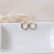KINSHIP STUDS in GOLD & CLEAR by GLEE