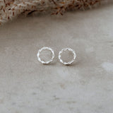 KINSHIP STUDS in SILVER & CLEAR by GLEE