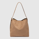 PEYTON SHOULDER BAG in SUEDE HONEY by LOUENHIDE