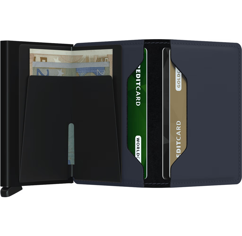MATTE NIGHT BLUE SLIMWALLET by SECRID