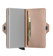 METALLIC ROSE TWINWALLET by SECRID