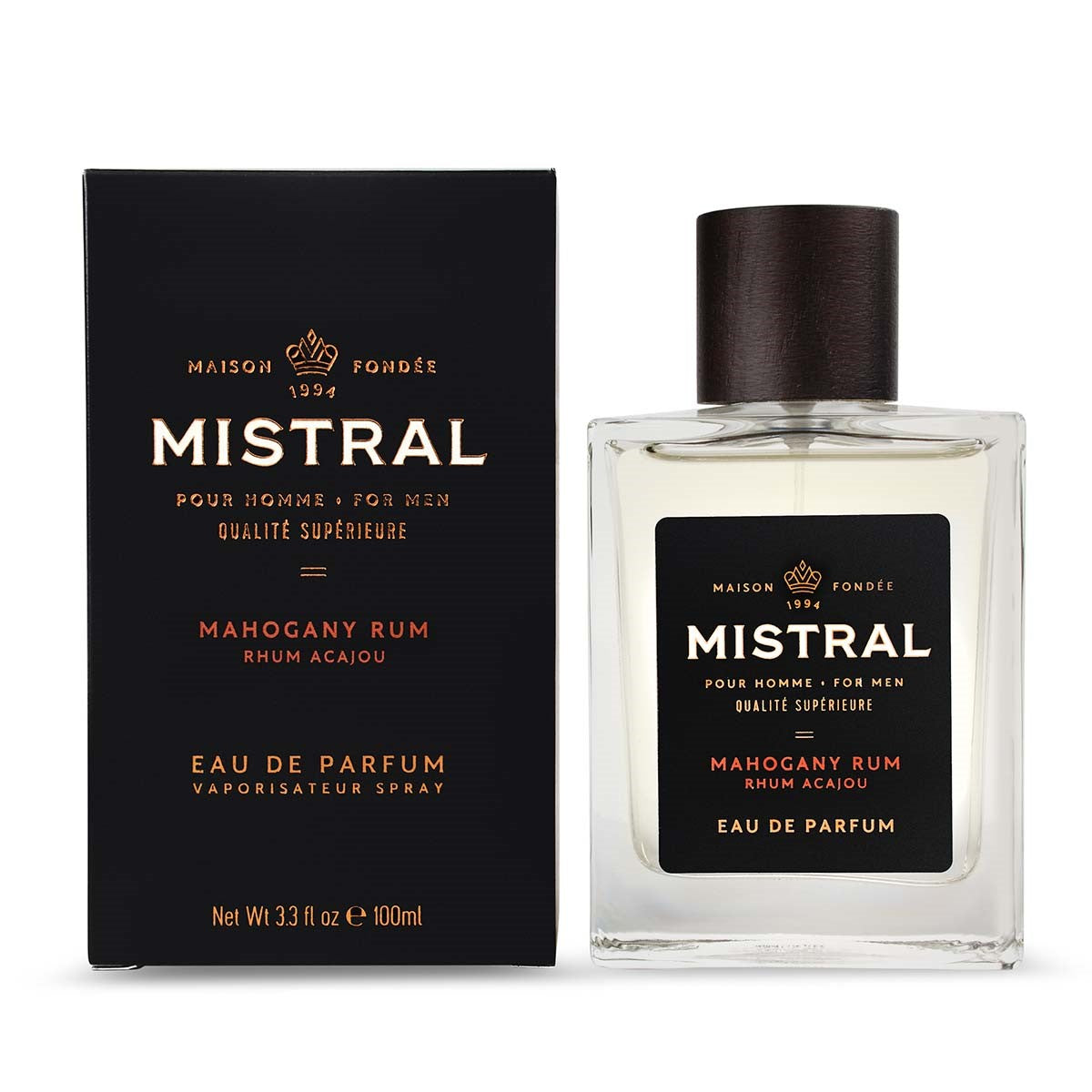 MAHOGANY RUM EAU DE PARFUME by MISTRAL FOR MEN
