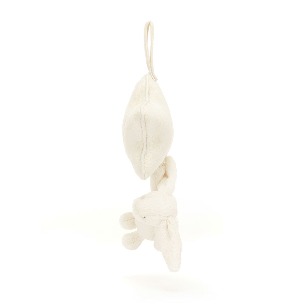CREAM BUNNY MUSICAL PULL by JELLYCAT