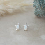 MAUI STUDS in SILVER & OPALITE by GLEE