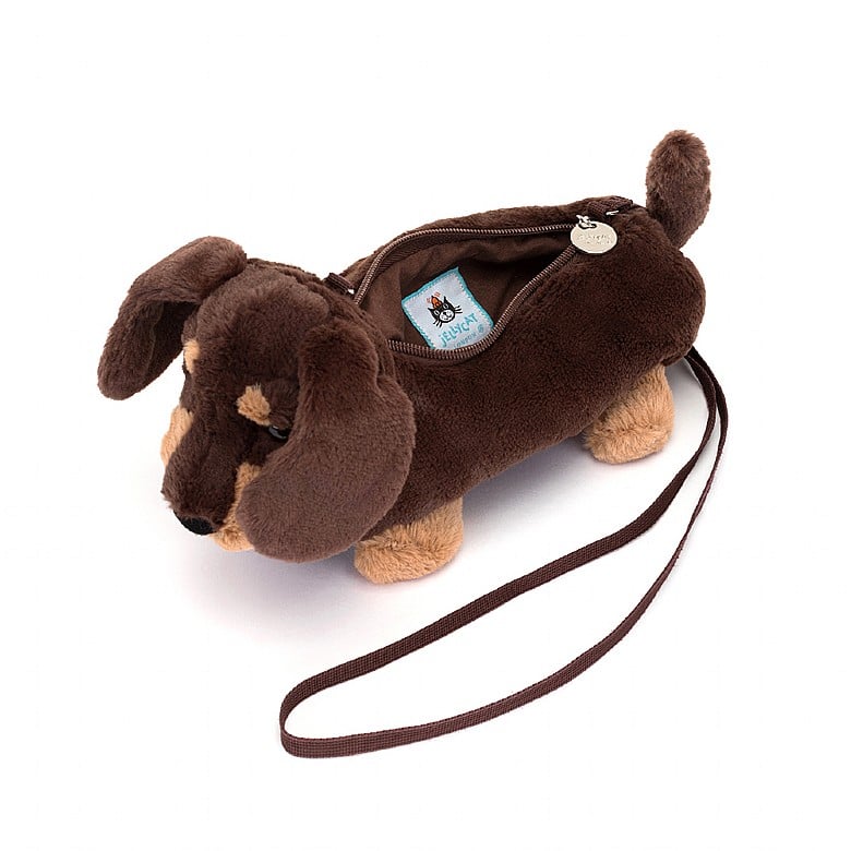 AMUSEABLE OTTO SAUSAGE DOG CROSSBODY BAG by JELLYCAT