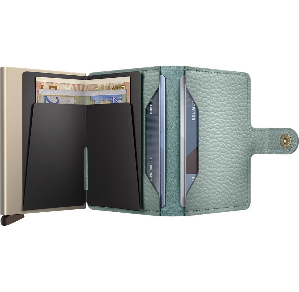 PEBBLE SEA GREEN MINIWALLET by SECRID