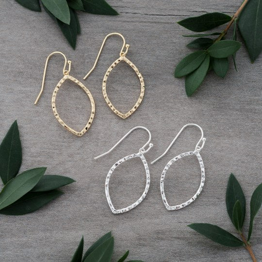 PAISLEY EARRINGS in SILVER by GLEE