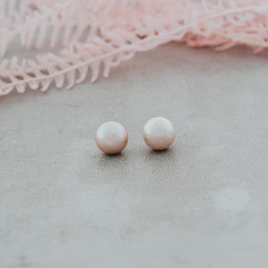 PEARL STUDS in PINK by GLEE