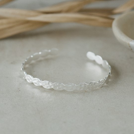 PENELOPE CUFF BRACELET in SILVER by GLEE