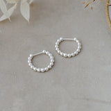 PINPOINT HOOPS in SILVER by GLEE