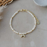 LETTER 'A' QUINTESSENTIAL INSIGNIA BRACELET in GOLD by GLEE