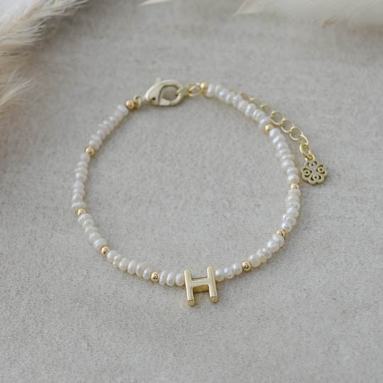 LETTER 'H' QUINTESSENTIAL INSIGNIA BRACELET in GOLD by GLEE
