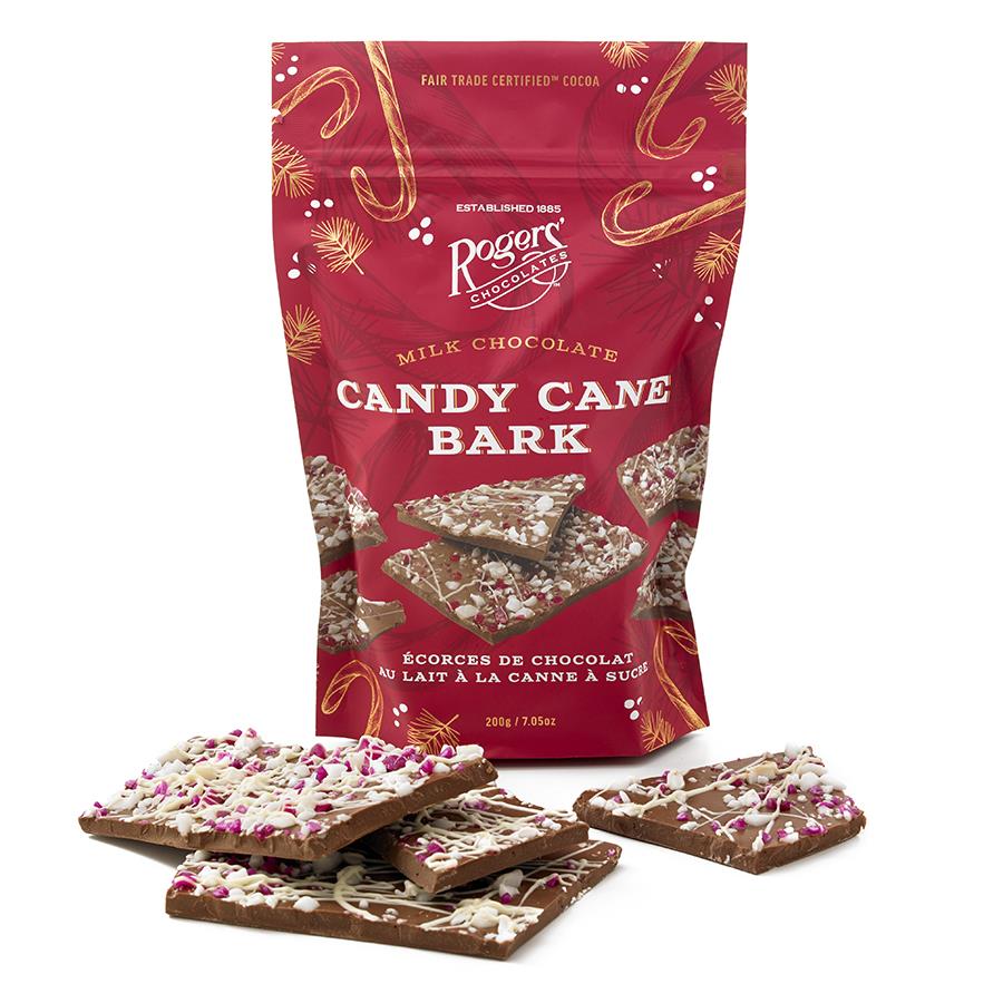 MILK CHOCOLATE CANDY CANE BARK by ROGERS' CHOCOLATES