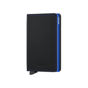 MATTE BLACK & BLUE SLIMWALLET by SECRID