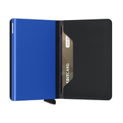 MATTE BLACK & BLUE SLIMWALLET by SECRID