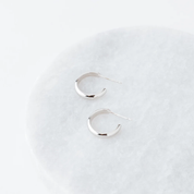 SILVER SILVIA HOOP EARRINGS