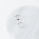 SILVER SILVIA HOOP EARRINGS by LOVER'S TEMPO