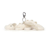 SNOW DRAGON BAG CHARM by JELLYCAT