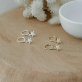 GOLD REGAL STARFISH HOOPS by GLEE JEWELRY