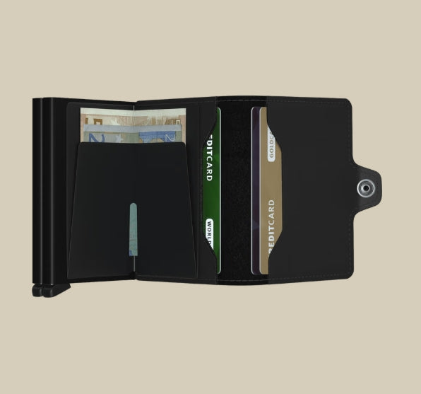 TWINWALLET in MATTE BLACK by SECRID