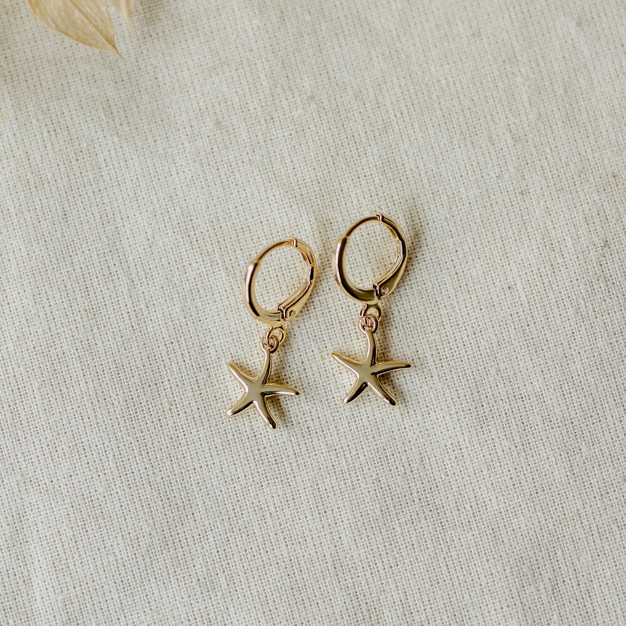 SEASHORE SERENITY HOOPS in GOLD by GLEE