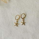 SEASHORE SERENITY HOOPS in GOLD by GLEE