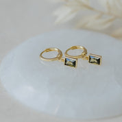 SHINE HOOPS in GOLD & MOSS GREEN by GLEE