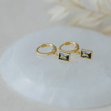 SHINE HOOPS in GOLD & MOSS GREEN by GLEE