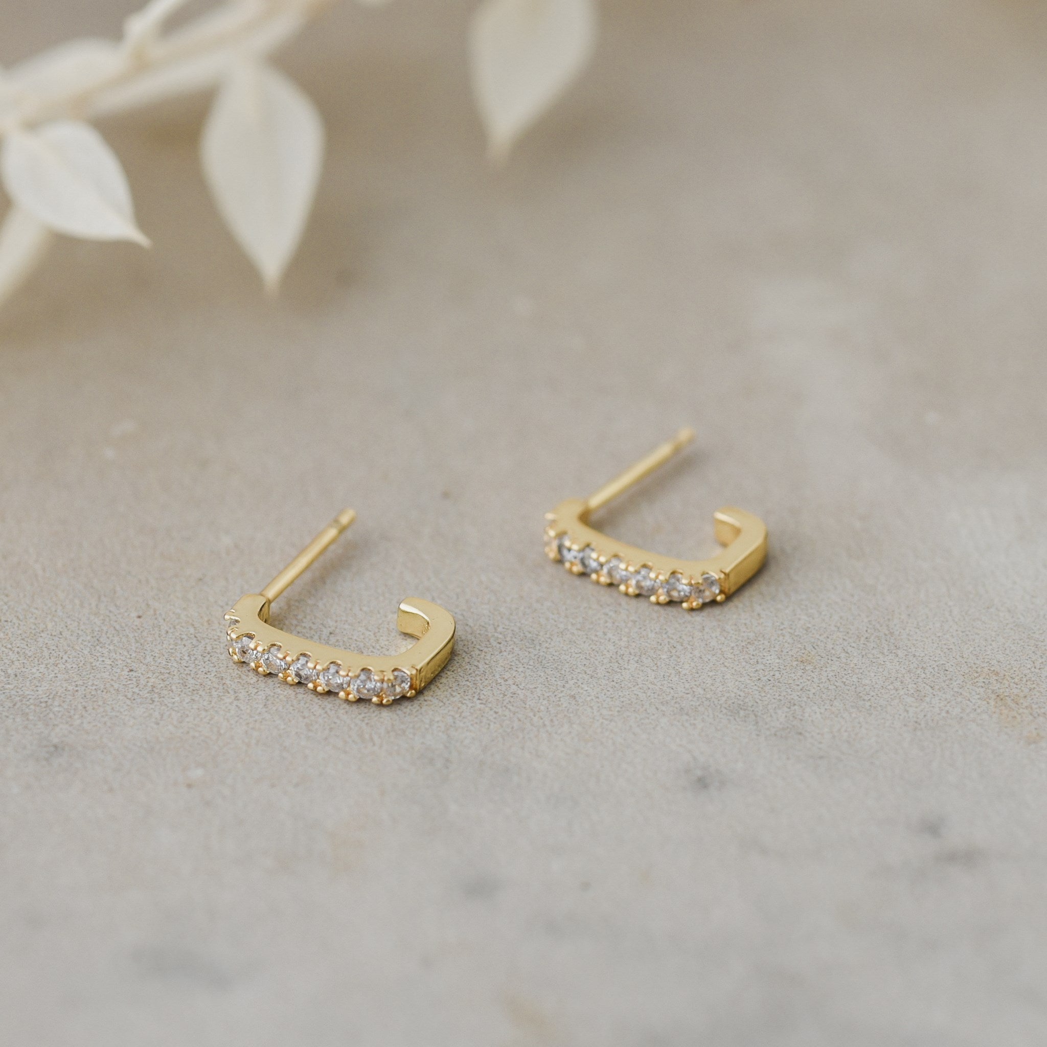 SMITTEN STUDS in GOLD by GLEE