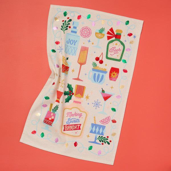 SPIRITS BRIGHT TEA TOWEL