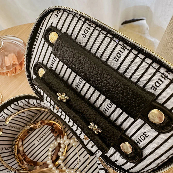 TRUDY JEWELRY BOX in BLACK by LOUENHIDE