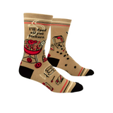 I'LL FEED ALL YOU FUCKERS  M-CREW SOCKS by BLUE Q