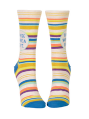THESE WERE A GIFT W-CREW SOCKS - by BLUE Q