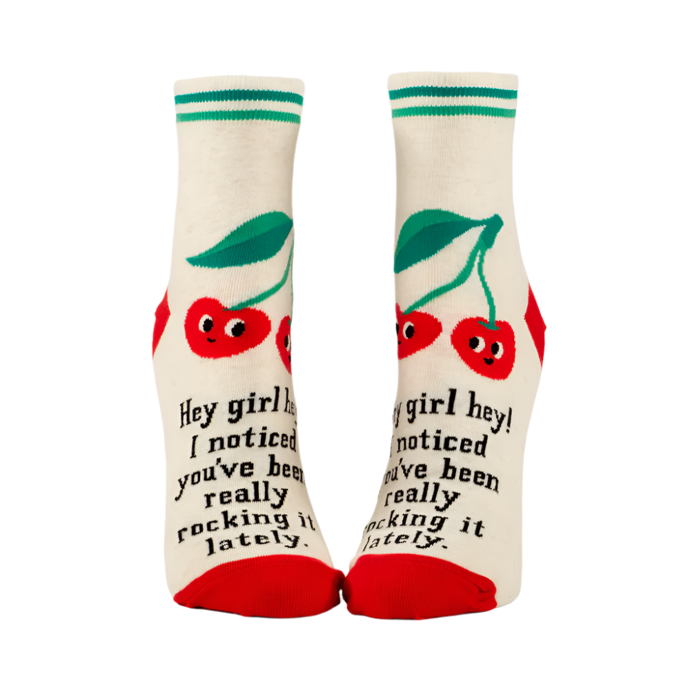 HEY GIRL HEY! W-ANKLE SOCKS - by BLUE Q