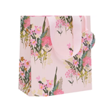 SMALL PRETTY PINK FLORAL GIFT BAG