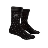 STUDIES SHOW I'M THE SHIT  M-CREW SOCKS by BLUE Q