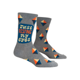 JUST RESTING MY EYES M-CREW SOCKS by BLUE Q