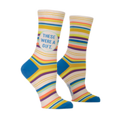 THESE WERE A GIFT W-CREW SOCKS - by BLUE Q