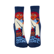 NO MORE MR. NICE GIRL W-CREW SOCKS - by BLUE Q