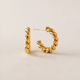 GOLD DAWSON HOOP EARRINGS by LOVER'S TEMPO