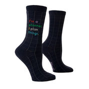 I'M A PLANNER. I PLAN THINGS W-CREW SOCKS - by BLUE Q