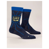 ACTUAL SUPERHERO M-CREW SOCKS by BLUE Q