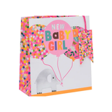 MEDIUM BABY PINK ELEPHANT GIFT BAG