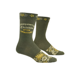 FREQUENTLY CHILDLIKE OFTEN IMMATURE M-CREW SOCKS by BLUE Q